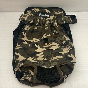 Pawaboo Camo Pet Carrier Backpack Size L for Small Dogs and Cats